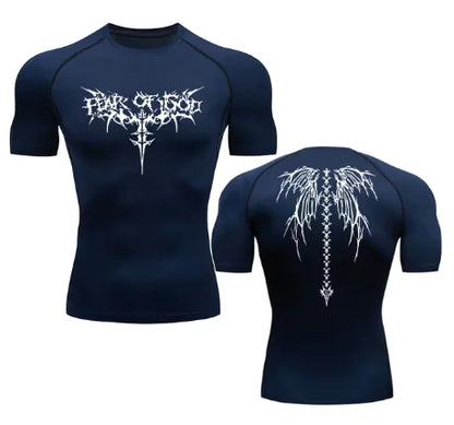 Anime Print Sport Quick Dry Gym TShirts