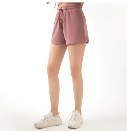 Lace Wide Loose Yoga Shorts for Women