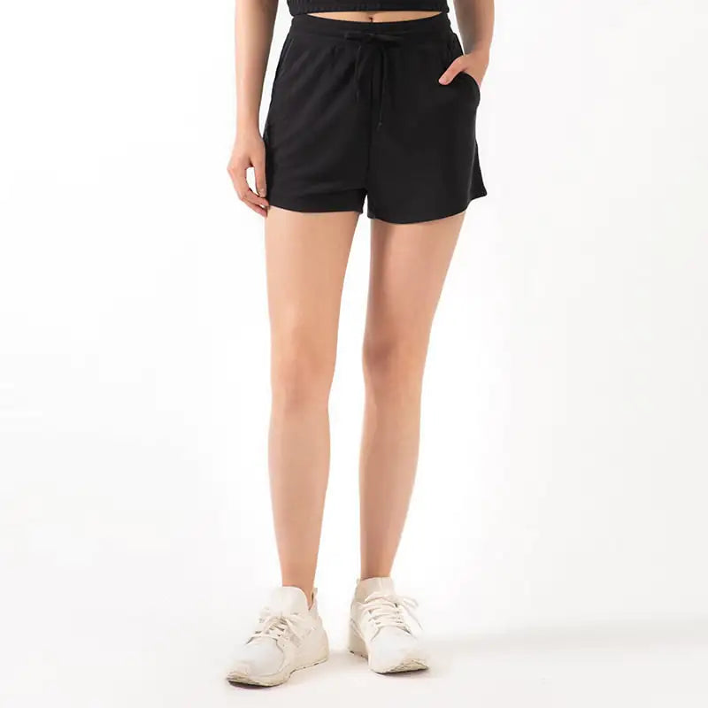 Lace Wide Loose Yoga Shorts for Women
