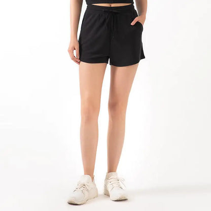 Lace Wide Loose Yoga Shorts for Women