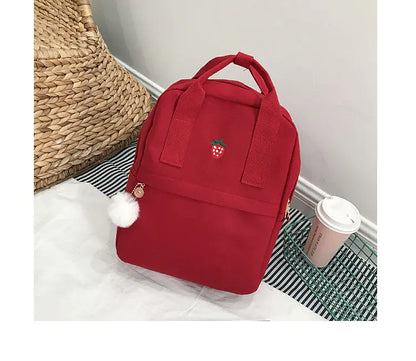 Canvas Embroidered Backpack
